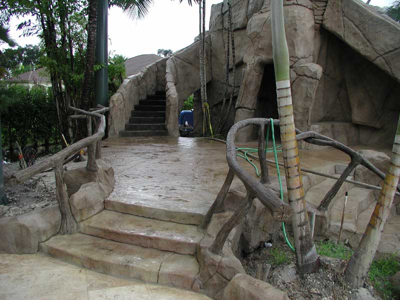 Concrete Free Form Stairs